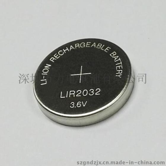 3.6V扣式锂离子电池LIR2032纽扣电池