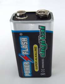 华太电池厂家热销工业装9V电池单只挂卡6LR61电池
