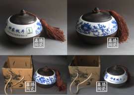 厂家定做新型陶瓷茶叶罐，大量批发陶瓷罐