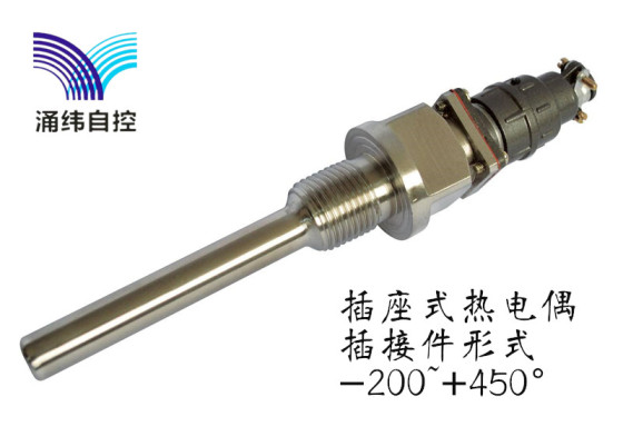 插座式热电阻 WZP-260  pt100/Cu50系列  法兰螺纹热电阻